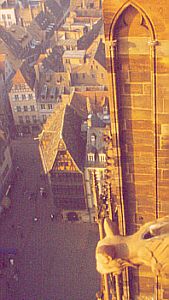 Stra&szlig;burg: Blick vom M&uuml;nster auf das Kammerzellsche Haus